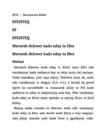 Ɗelewer ta Efesieŋ